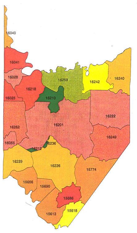 berks county pa radon map