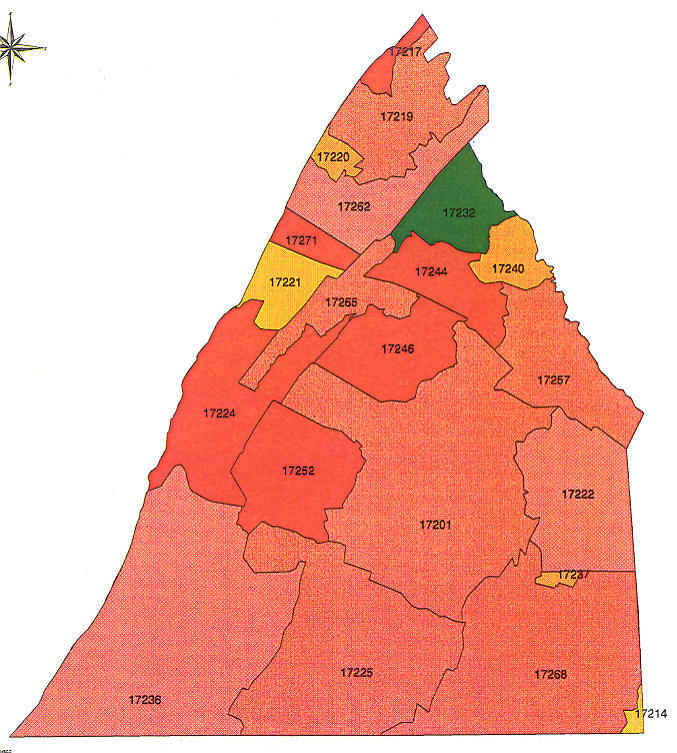 berks county pa radon map